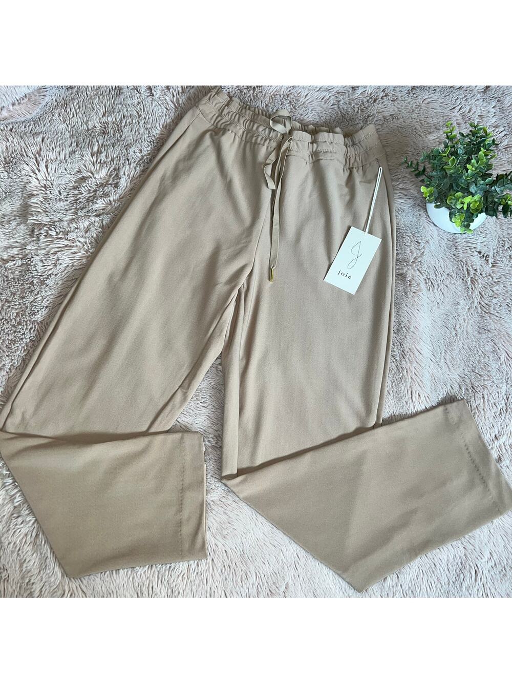 NWT Joie Tan Drawstring Elastic Waistband Casual Pants Size: Small